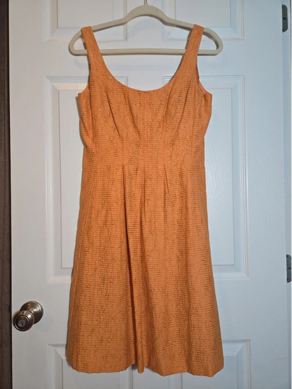 Nine West soft orange with metallic threading size 4